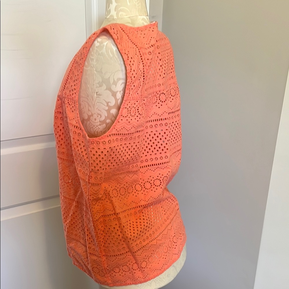 Lucky Brand Peach Sleeveless Boxy Blouse - Picture 2 of 4
